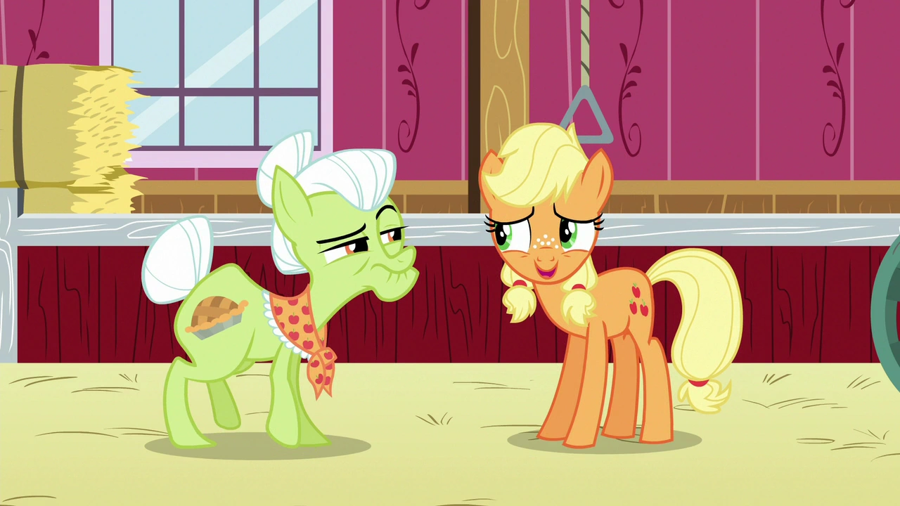 Imagen Young Applejack "oh, good" S6E23.png My Little Pony La